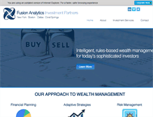 Tablet Screenshot of fusioninvest.com